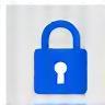 Security shield icon for official platform